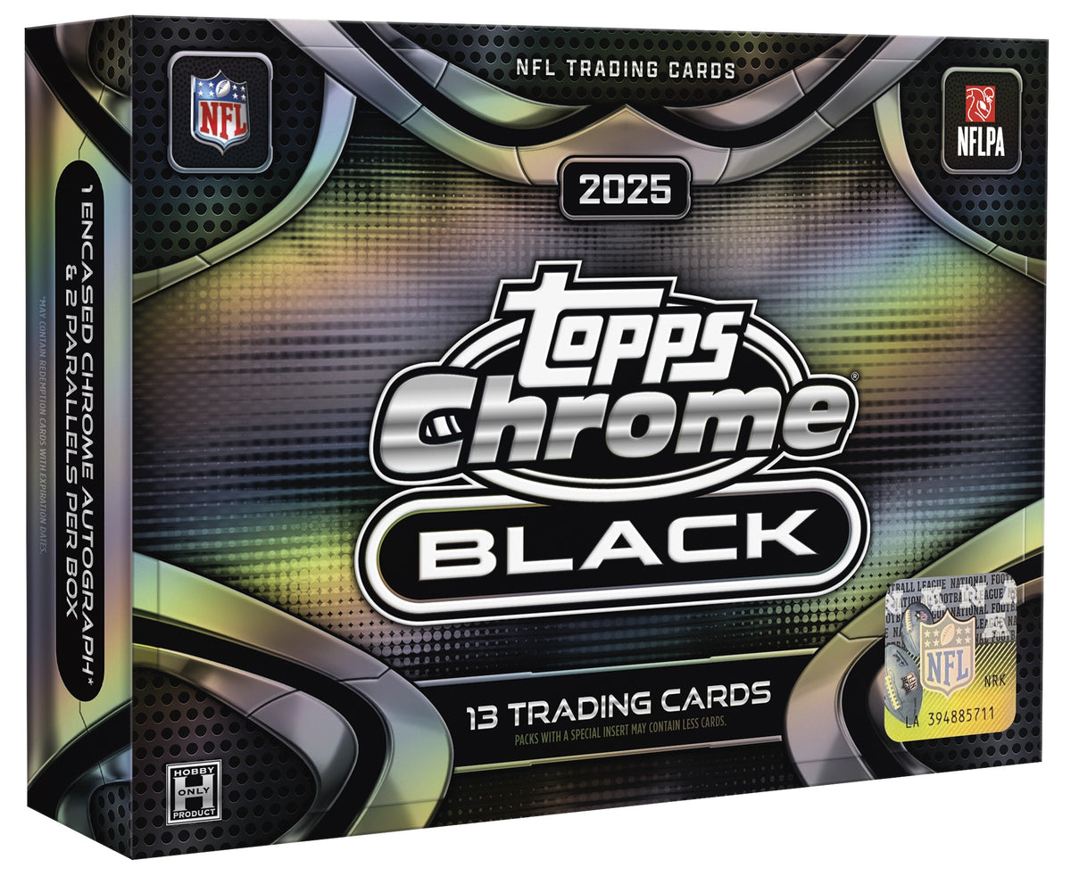 Topps Chrome Black 2025 13枚入り 2025 Topps Chrome Black Football Hobby Box – Layton Sports Cards