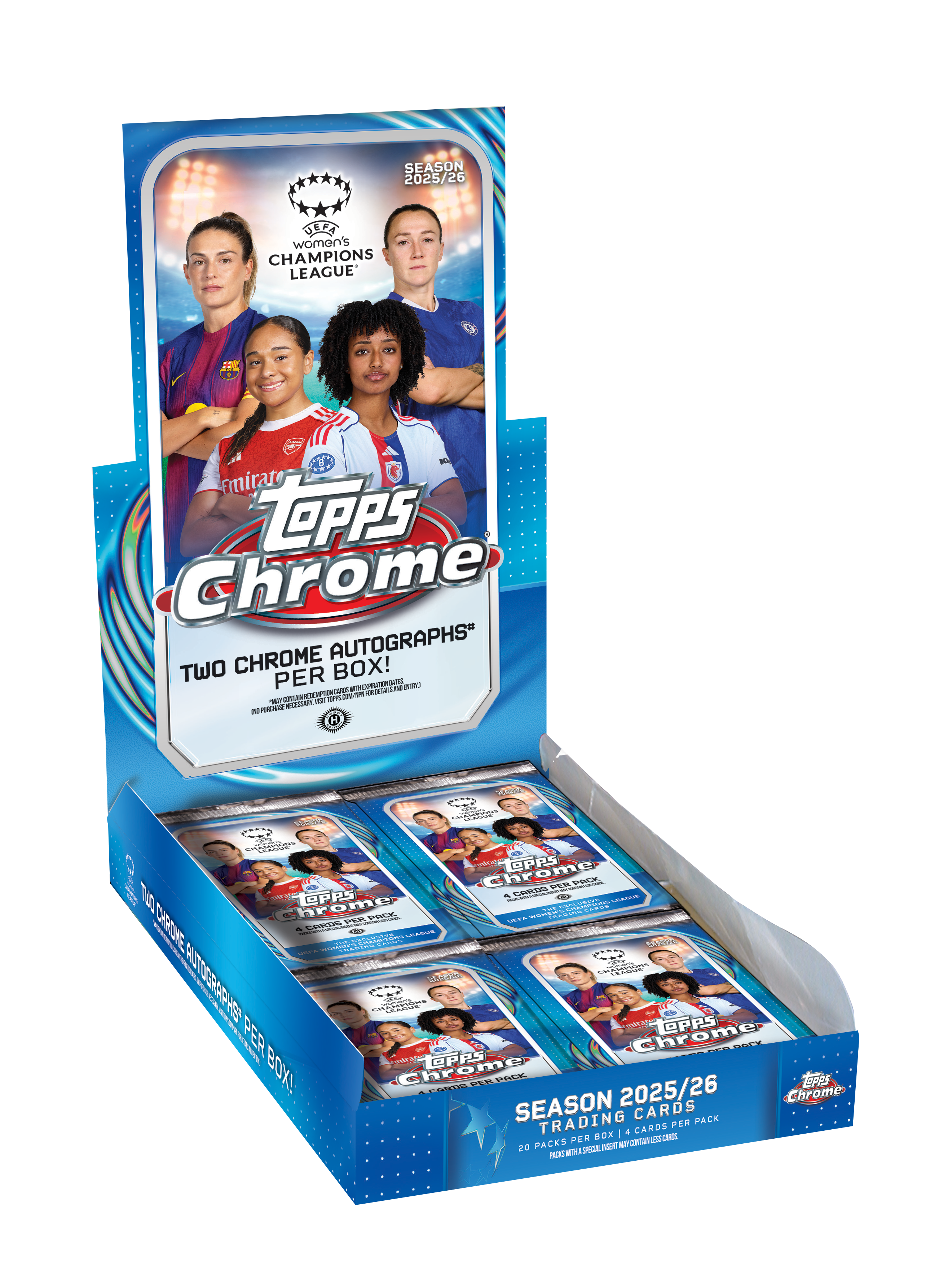 2025/26 Topps UEFA Women's Champions League Chrome Soccer Hobby