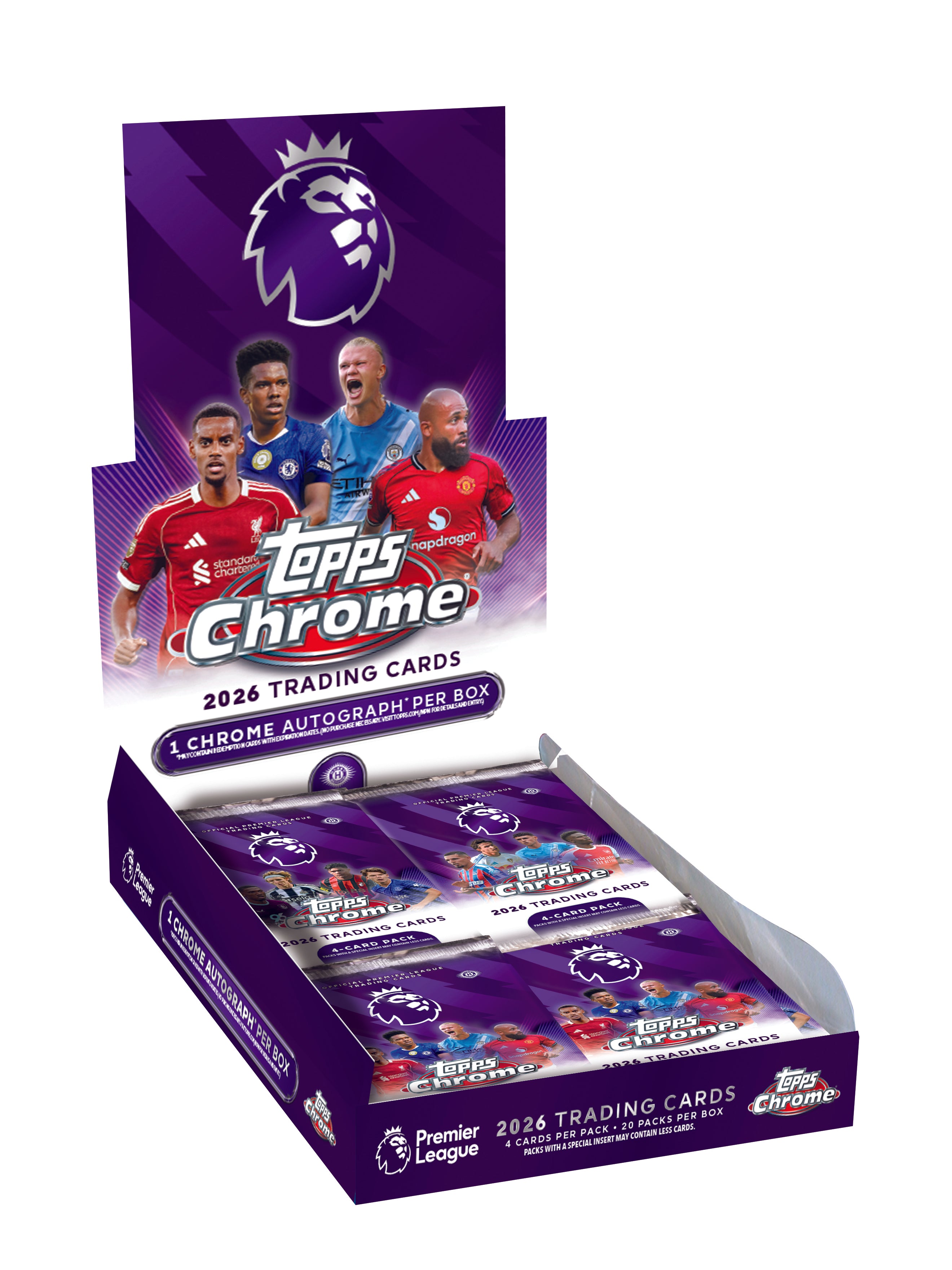 2026 Topps Chrome Premier League Soccer Hobby Box – Layton Sports