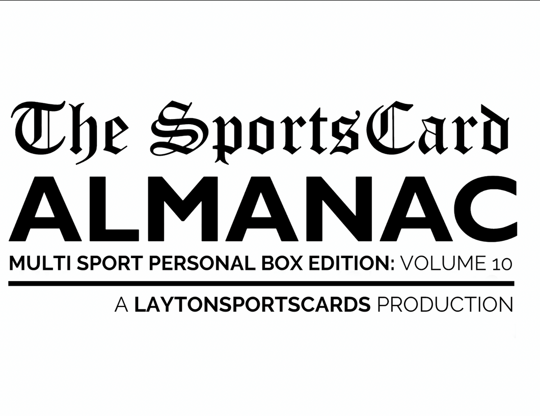 The Sports Card Almanac: Multi Sport Personal Box Edition Volume 10