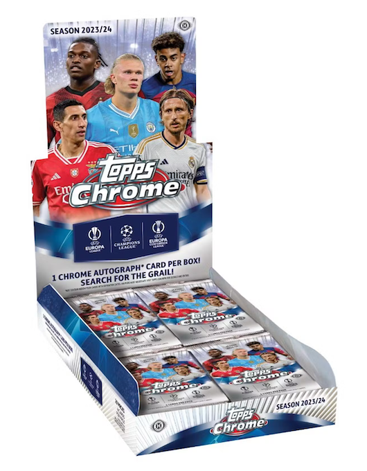 2023/24 Topps UEFA Club Competitions Chrome Soccer Hobby Box – Layton  Sports Cards