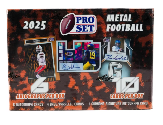 2025 Pro Set Metal Football Hobby Box – Layton Sports Cards