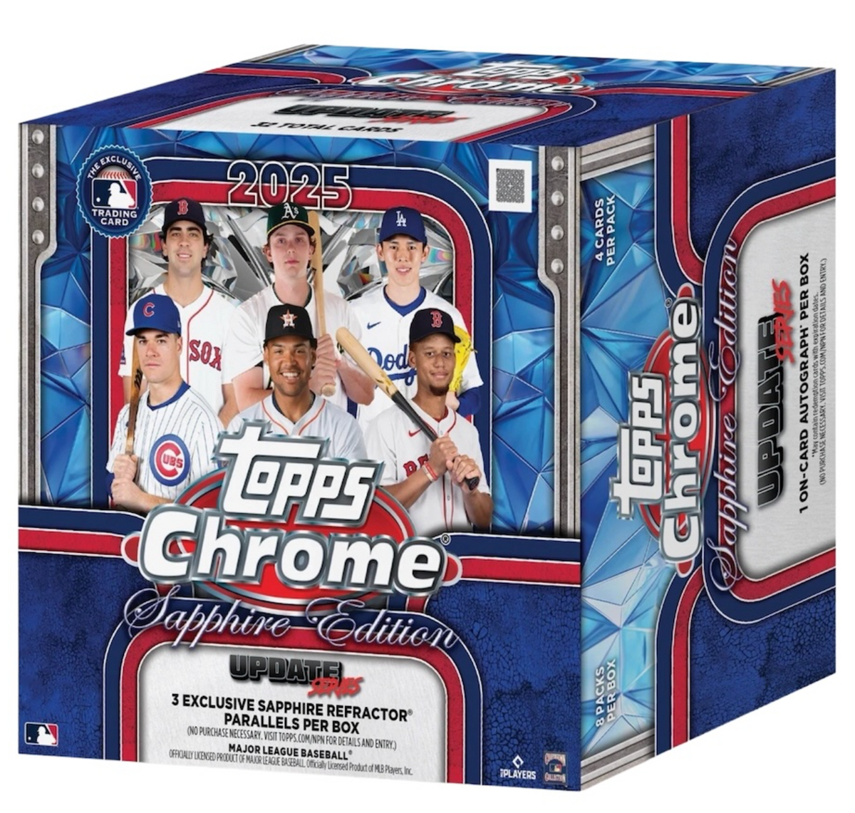 2025 Topps Chrome Update Series Baseball Sapphire Edition Box