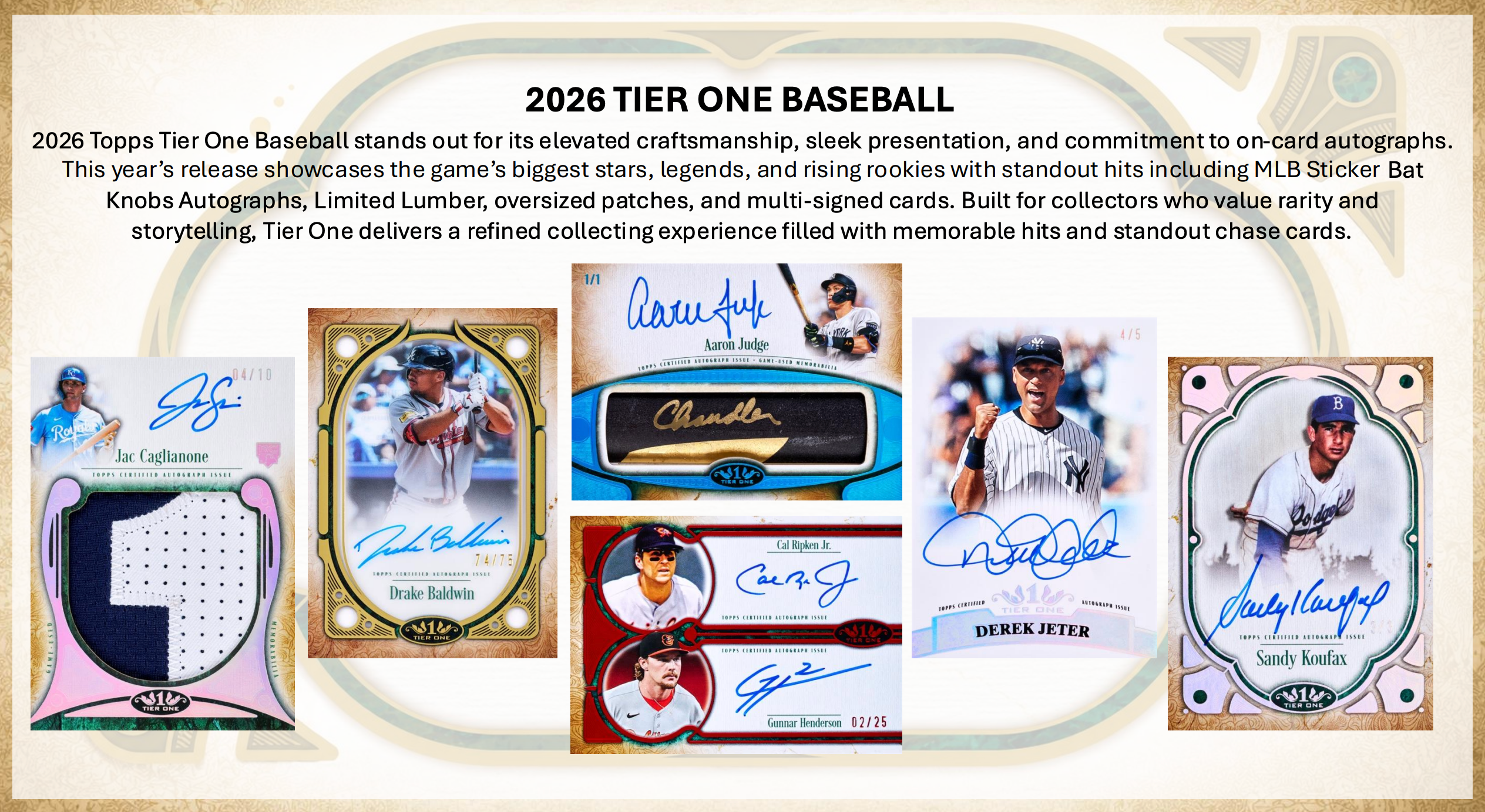 2026 Topps Tier One Baseball Hobby Box – Layton Sports Cards