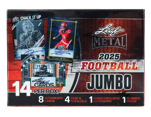 2025 Leaf Metal Football Jumbo Box