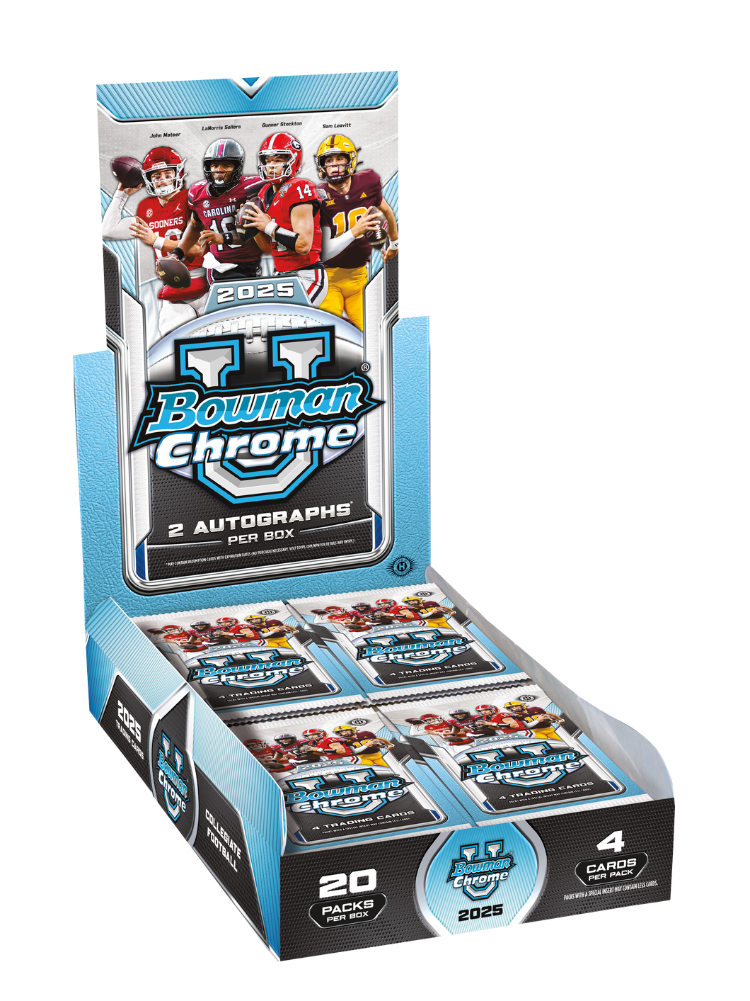 2025 Bowman Chrome University Football Hobby 12 Box Case Break 22 2025-bowman-chrome-university-football-hobby-12-box-case-break-22