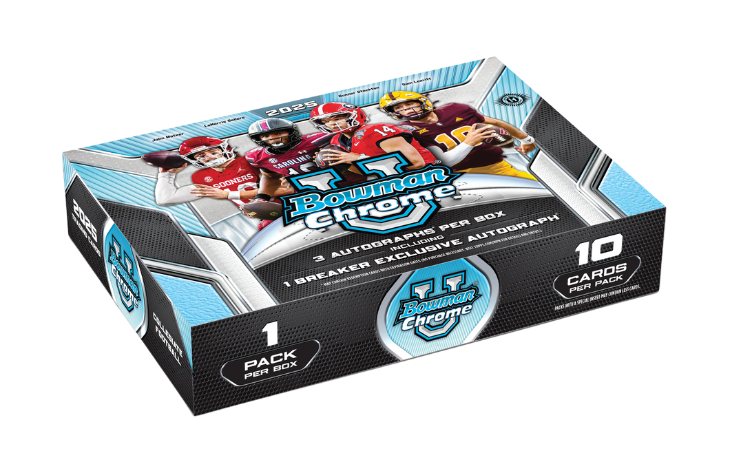 2025 Bowman Chrome University Football Breaker's Delight 10 Box Case Break #4 - RANDOM TEAMS