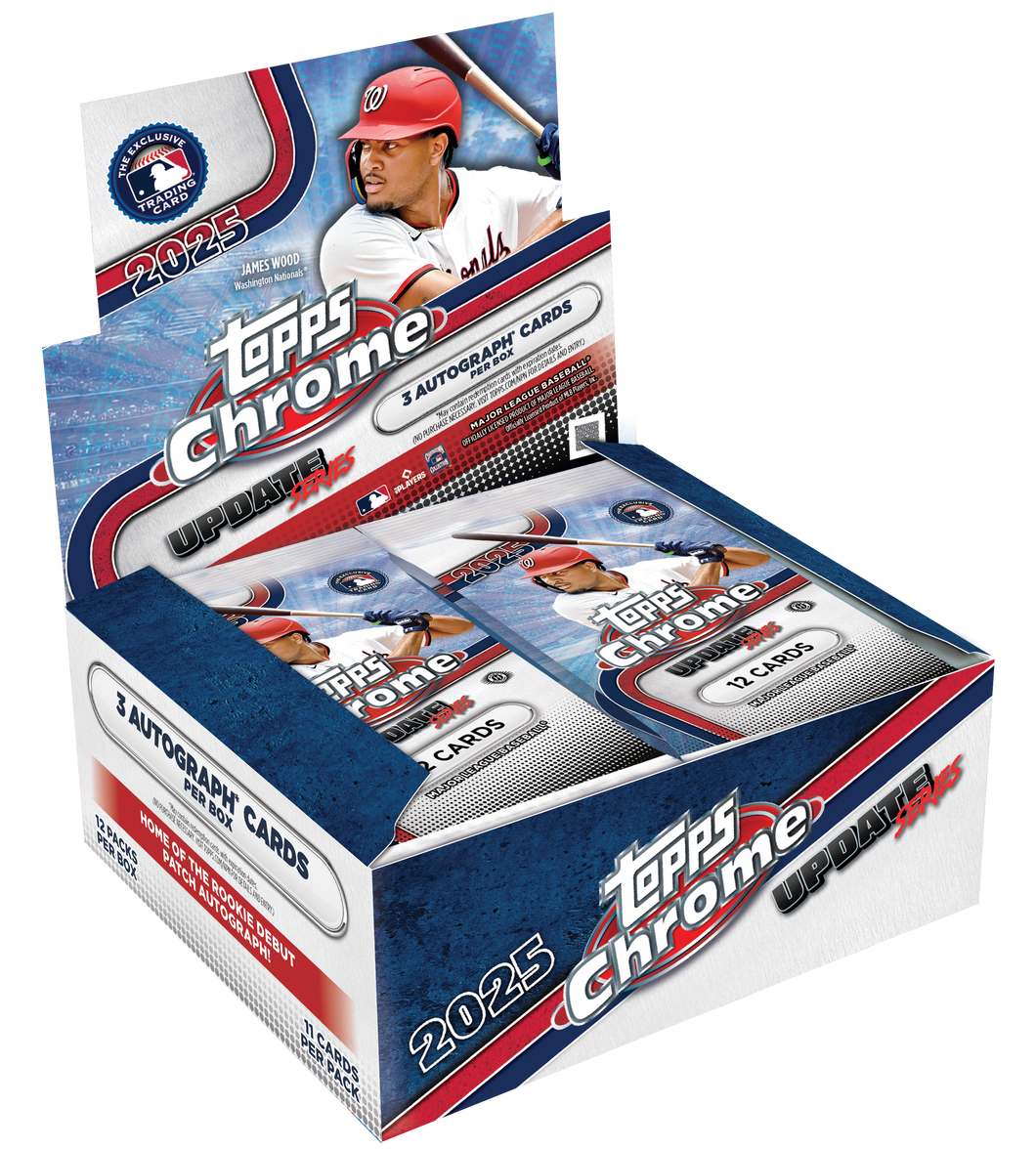 2025 Topps Chrome Update Series Baseball Jumbo 8 Box Case Break