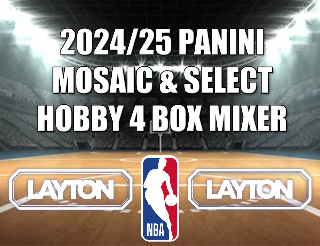 2024/25 Panini Mosaic & Select Basketball Hobby 4 Box Mixer #1 - RANDOM TEAMS