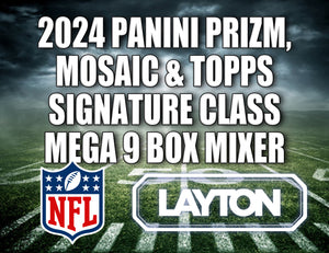 2024 Panini Prizm, Mosaic & Topps Signature Class Football Mega 9 Box Mixer #1 - RANDOM TEAMS