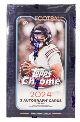 2024 Topps Chrome Football Hobby Box