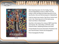 2024/25 Topps Chrome Basketball Breaker's Delight 10 Box Case Break #7 - RANDOM TEAMS