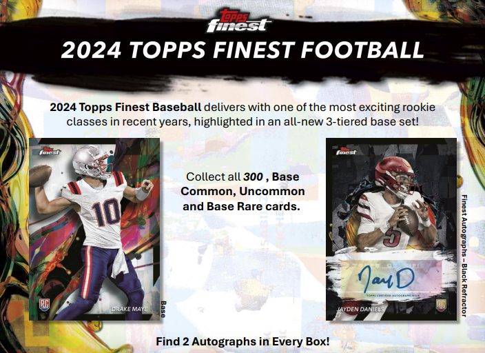 2024 Topps Finest Football Hobby 8 Box Case Break #12 - RANDOM TEAMS