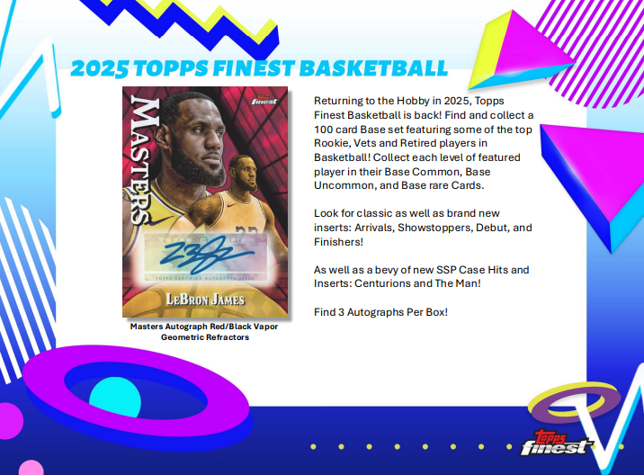 2024/25 Topps Finest Basketball Breaker's Delight Box