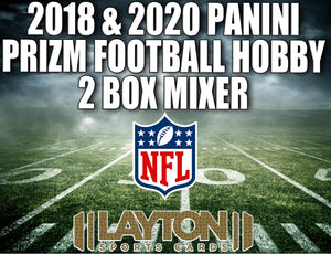 2018 & 2020 Panini Prizm Football Hobby 2 Box Mixer #8 - RANDOM TEAMS