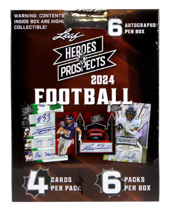 2024 Leaf Heroes & Prospects Football Hobby Box