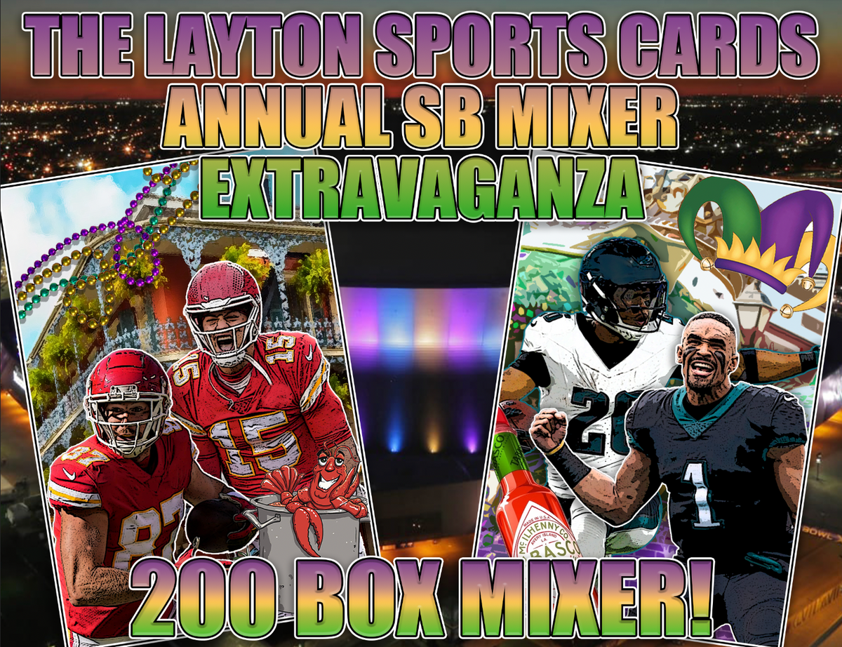 The Layton Sports Cards Annual 200 Box Superbowl Football Mixer The layton sports cards annual 200 box superbowl football mixer