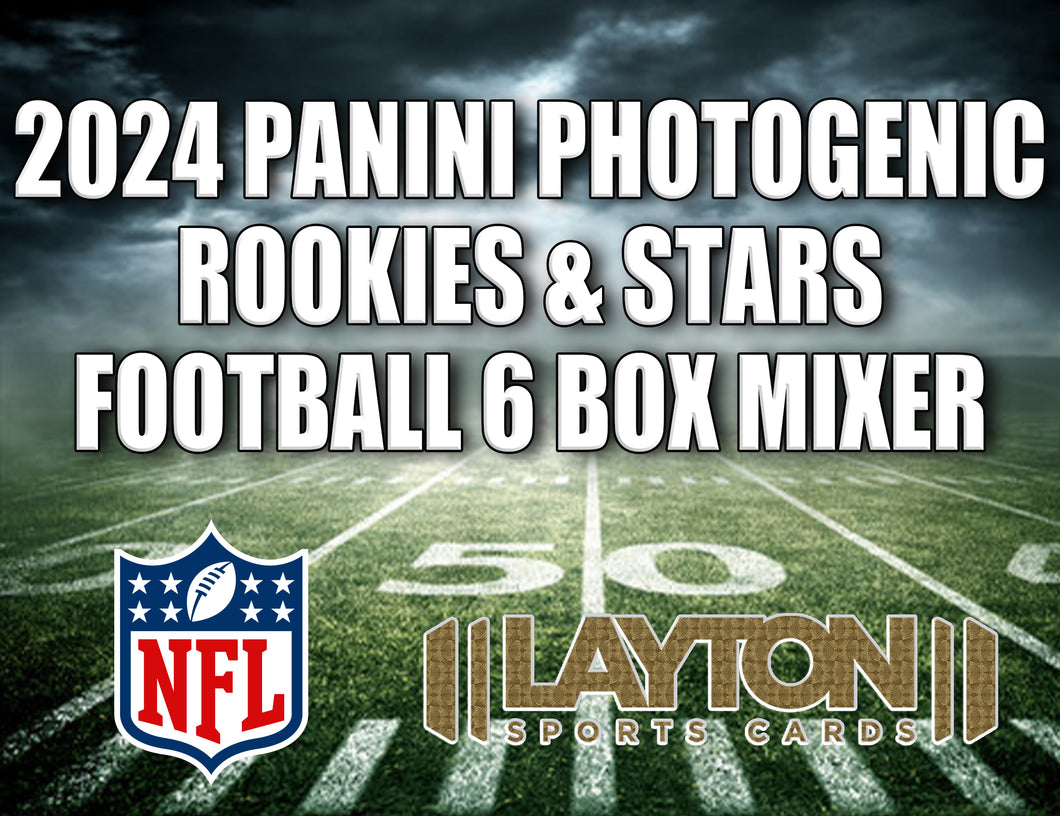 2024 Panini Photogenic Rookies & Stars Football 6 Box Mixer #1 - RANDOM TEAMS