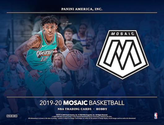 2019/20 Panini Mosaic Basketball Hobby Box