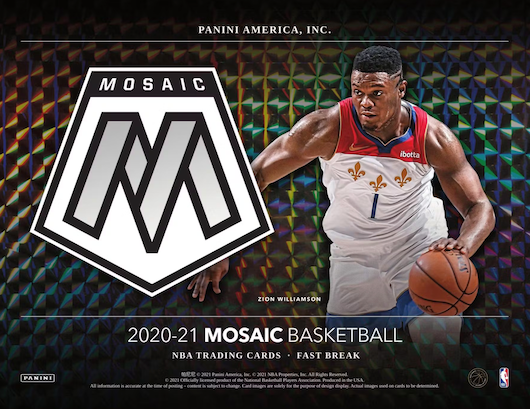 2020/21 Panini Mosaic Basketball Fast Break Box