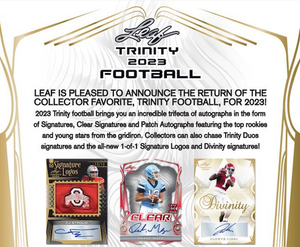 2023 Leaf Trinity Football Hobby Box