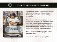 Load image into Gallery viewer, 2024 Topps Tribute Baseball Hobby 6 Box Full Case Break #48 - RANDOM TEAMS
