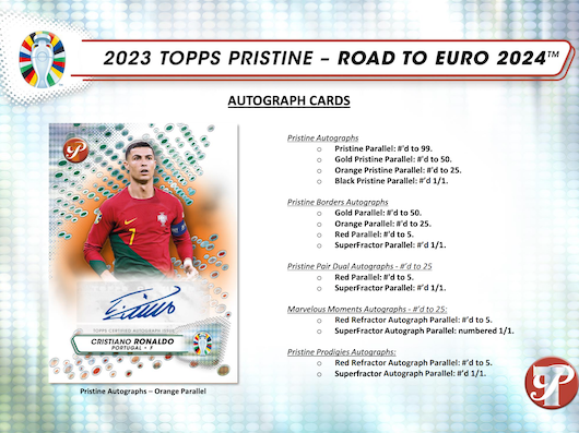 2023 Topps Pristine Road To Euro 2024 Soccer Hobby 4 Box Half Case Break #12 - RANDOM TEAMS