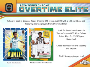 2023/24 Topps Chrome Overtime Elite Basketball Hobby Box