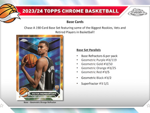 2023/24 Topps Chrome Basketball Breakers Delight Box