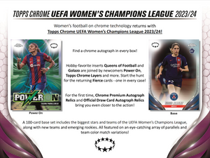 2023/24 Topps UEFA Women's Champions League Chrome Soccer Hobby Box