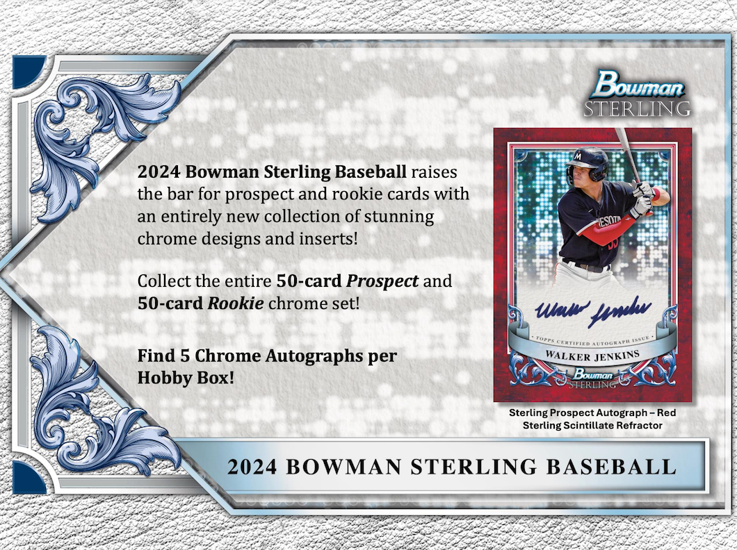 2024 Bowman Sterling Baseball Hobby 4 Box Break #34 - PICK YOUR TEAM