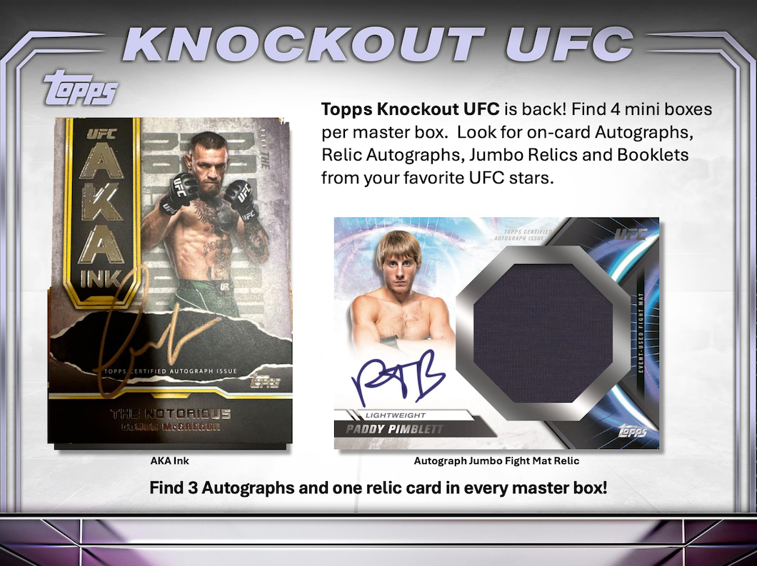 2024 Topps UFC Knockout Hobby Box Layton Sports Cards