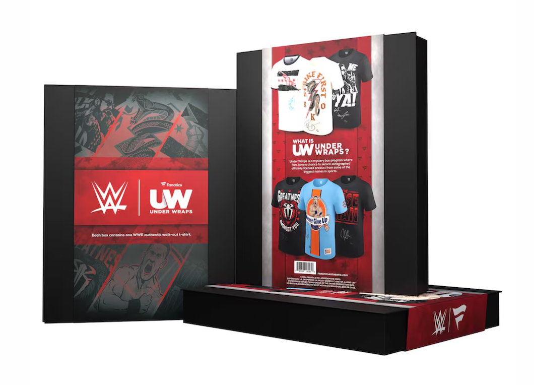 2024 Under Wraps Autographed WWE Authentic Walk-Out T-Shirt Mystery 10 Box Case Break #8 - RANDOM HIT STYLE