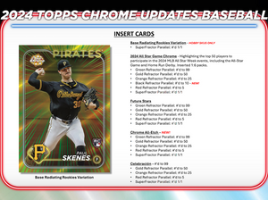 2024 Topps Chrome Update Series Baseball Hobby Box