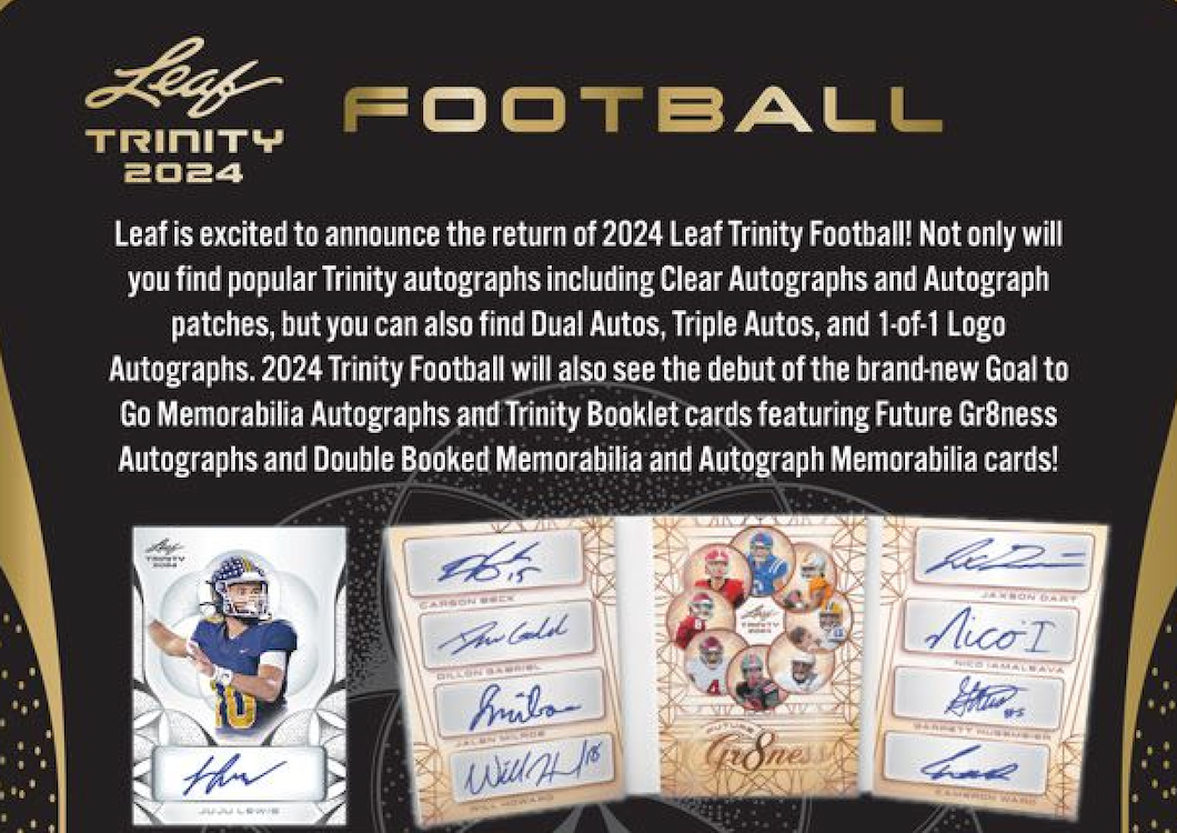 2024 Leaf Trinity Football Hobby Box