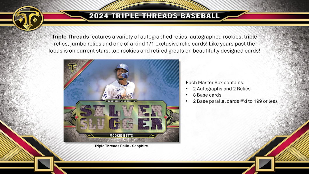 2024 Topps Triple Threads Baseball Hobby Box