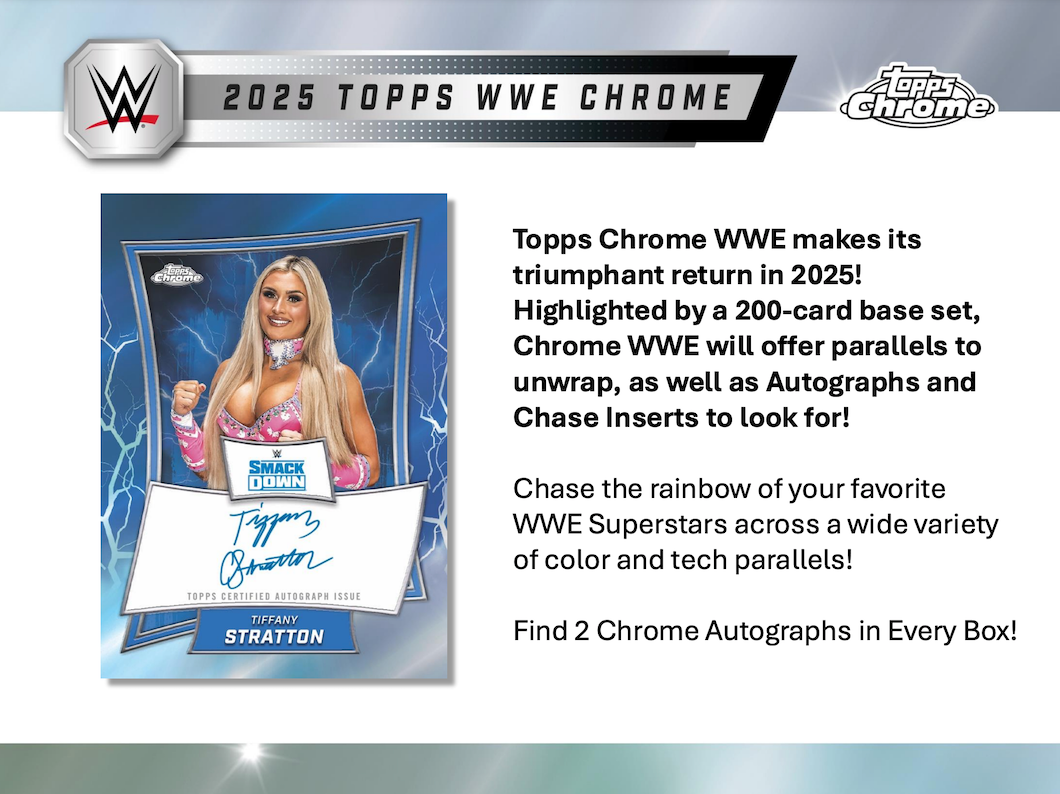 2025 Topps Chrome WWE Hobby Box