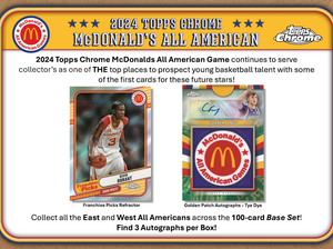 2024 Topps Chrome McDonald's All American Basketball Hobby Box (COOPER FLAGG & MORE!)