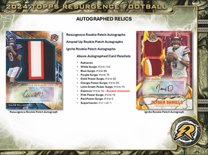 2024 Topps Resurgence Football Hobby 12 Box Case Break #7 - PICK YOUR TEAM