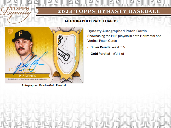 2024 Topps Dynasty Baseball Hobby 5 Box Case Break #7 - RANDOM LEFT SIDE SERIAL #'S (10 SPOTS)