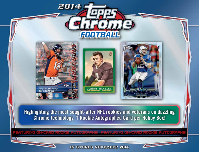 2014 Topps Chrome Football Hobby Box
