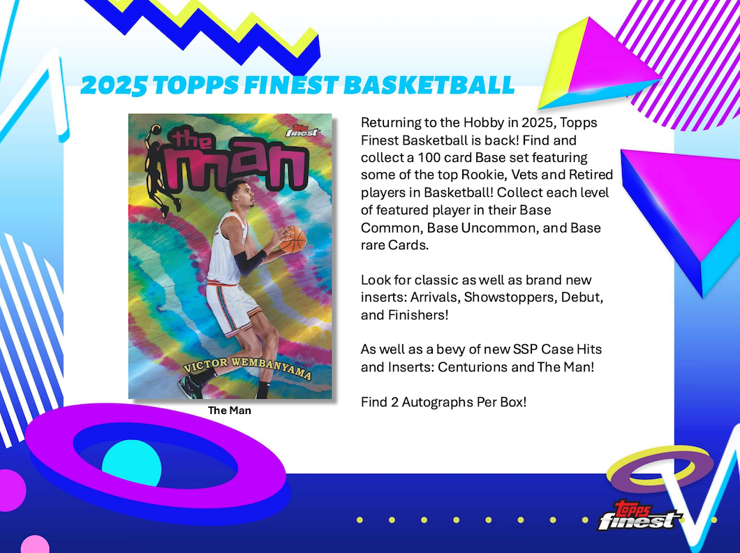 2024/25 Topps Finest Basketball Hobby 8 Box Case Break #4 - PICK YOUR TEAM