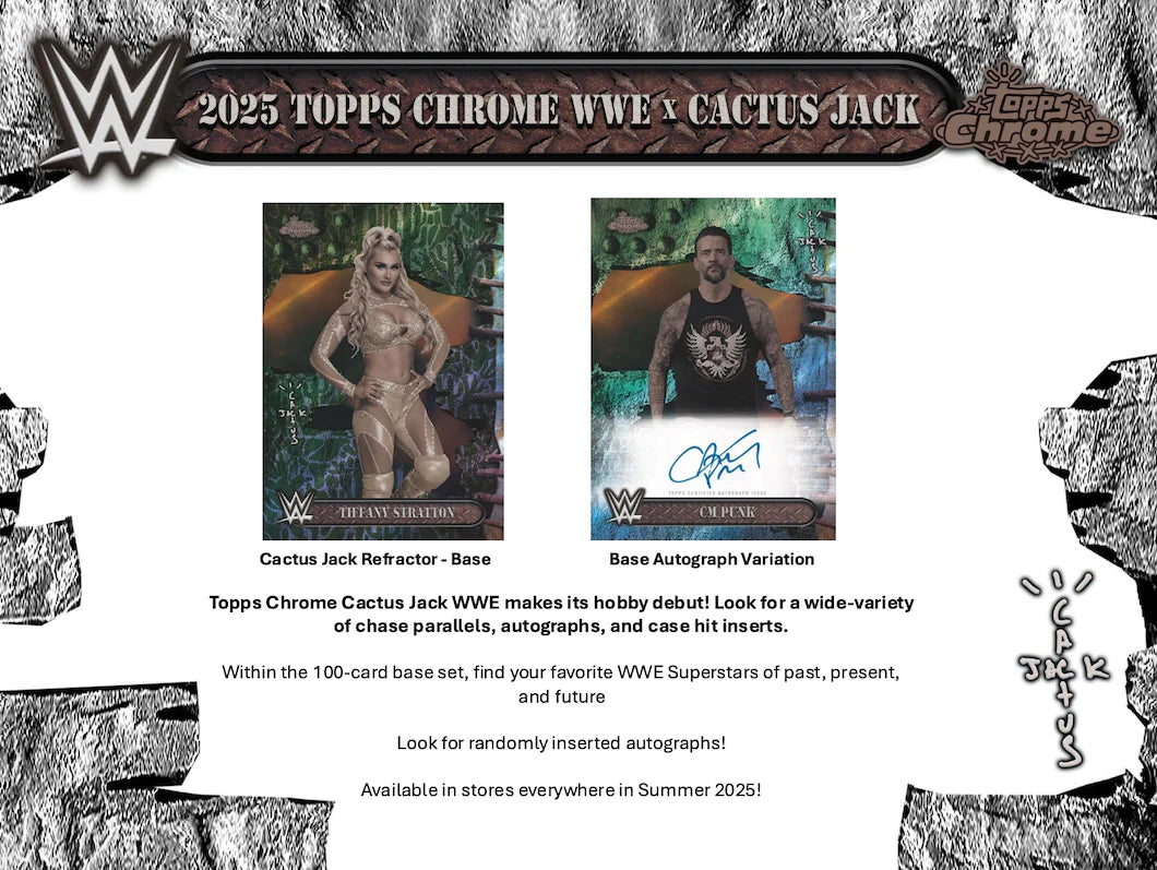 2025 Topps Chrome WWE x Cactus Jack Box
