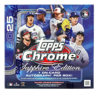 2025 Topps Chrome Baseball Sapphire Edition 5 Box Break #1 - PICK YOUR TEAM