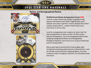 2025 Topps Tier One Baseball Hobby 12 Box Case Break #12 - PICK YOUR TEAM
