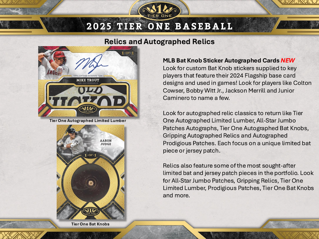 2025 Topps Tier One Baseball Hobby 12 Box Case Break #7 - RANDOM TEAMS