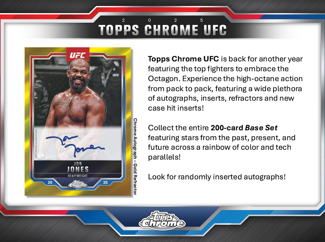 2025 Topps UFC Chrome Blaster Box