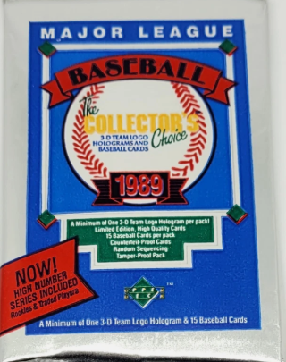 1989 Upper Deck Baseball HIgh Number 4-Pack Lot