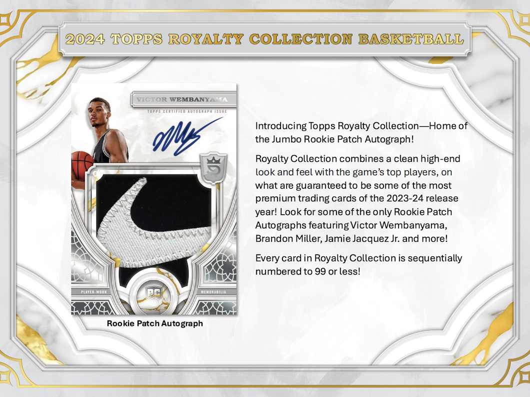 2023/24 Topps Royalty Basketball Hobby Box