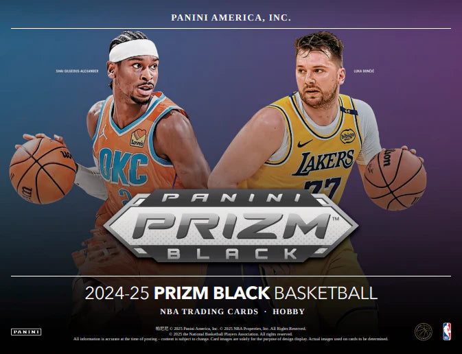 2024/25 Panini Prizm Black Basketball Hobby Box